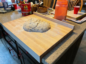 Hard Maple Pastry Board, Dough Board, Large Over Counter Cutting Board