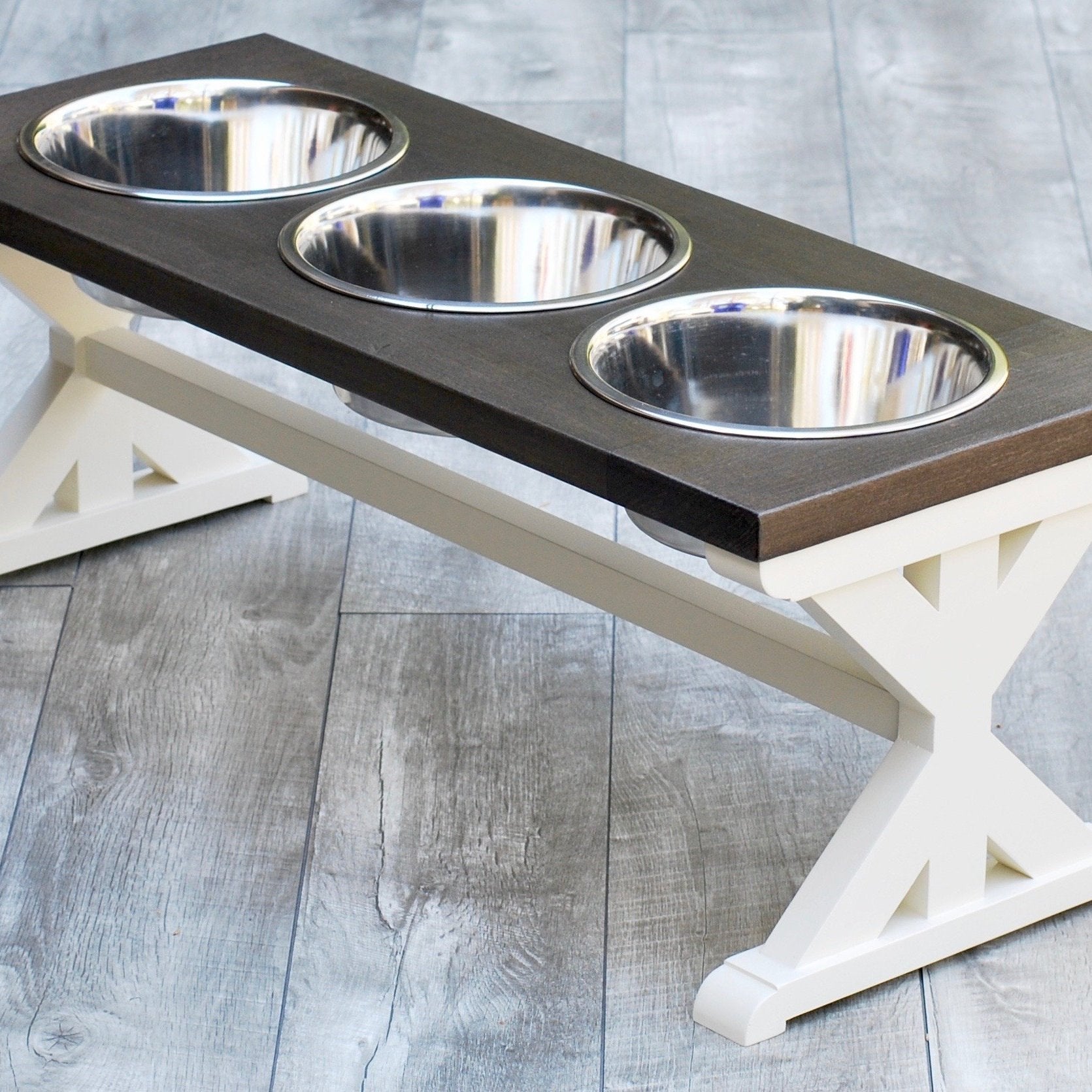 Dog Bowl Stand Large/tall the Modern Farmhouse Dog Feeder Elevated Dog Bowl  Dog Bowl Raised Dog Bowl Personalized Dog Bowl Dog 