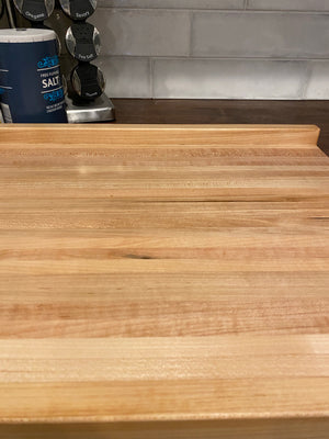 Maple Pastry Board, Bread Dough Board with Double Countertop Notch